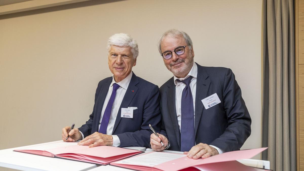 Arnaud VAISSIÉ, Président de CCI France International et Frédéric SANCHEZ, Président de MEDEF International