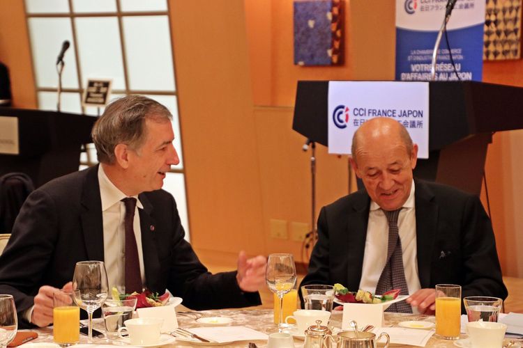 Bernard Delmas et Jean-Yves Le Drian