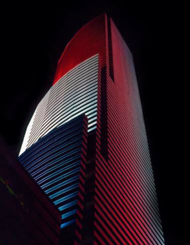 Illumination spéciale de la Miami tower "Bleu Blanc Rouge" pour la French Week 2011
