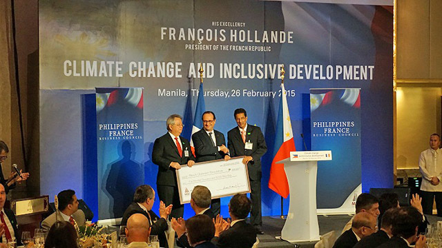 Dilip Vaswani et François Hollande